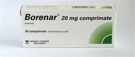 borenar|Borenar 20 mg comprimate Prospect bilastinum